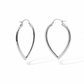 Pear-shaped Hoop Earrings in 925 Sterling Silver | E13791