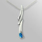Amethyst and Blue Topaz pendant in sterling silver, style P6123 - view 2