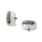 Blue Topaz and Iolite earrings in sterling silver, style E2299 - view 2