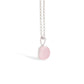 Blue Calcite and Rose Quartz pendant in sterling silver - view 4