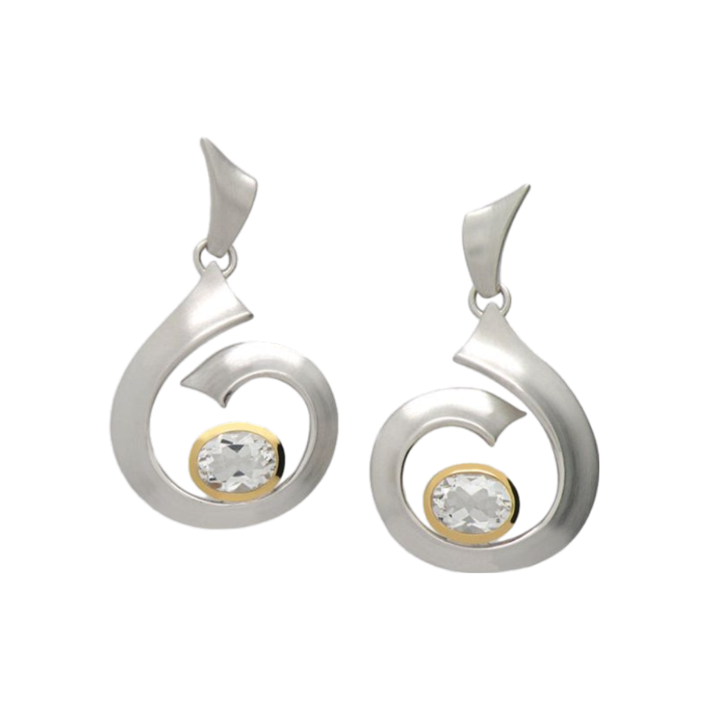 Spiral Wave Earring E8469