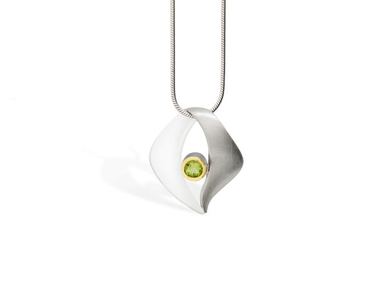 Artistic Gemstone Heart Pendant P7318 - P7318 Peridot - Pendant