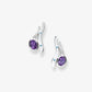 Art Deco Gemstone Earring E7378 - E7378 Amethyst / Blue Topaz - Earring