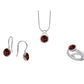 Amethyst and Blue Topaz jewelry set in sterling silver, style SET045 - view 4