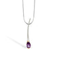Amethyst and Blue Topaz pendant in sterling silver, style SET163 - view 4
