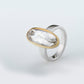 Rock Crystal ring in sterling silver, style R4972 - view 2