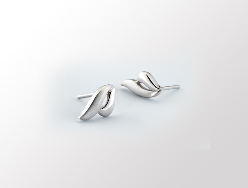 Sterling silver earrings, style E5689 - view 3