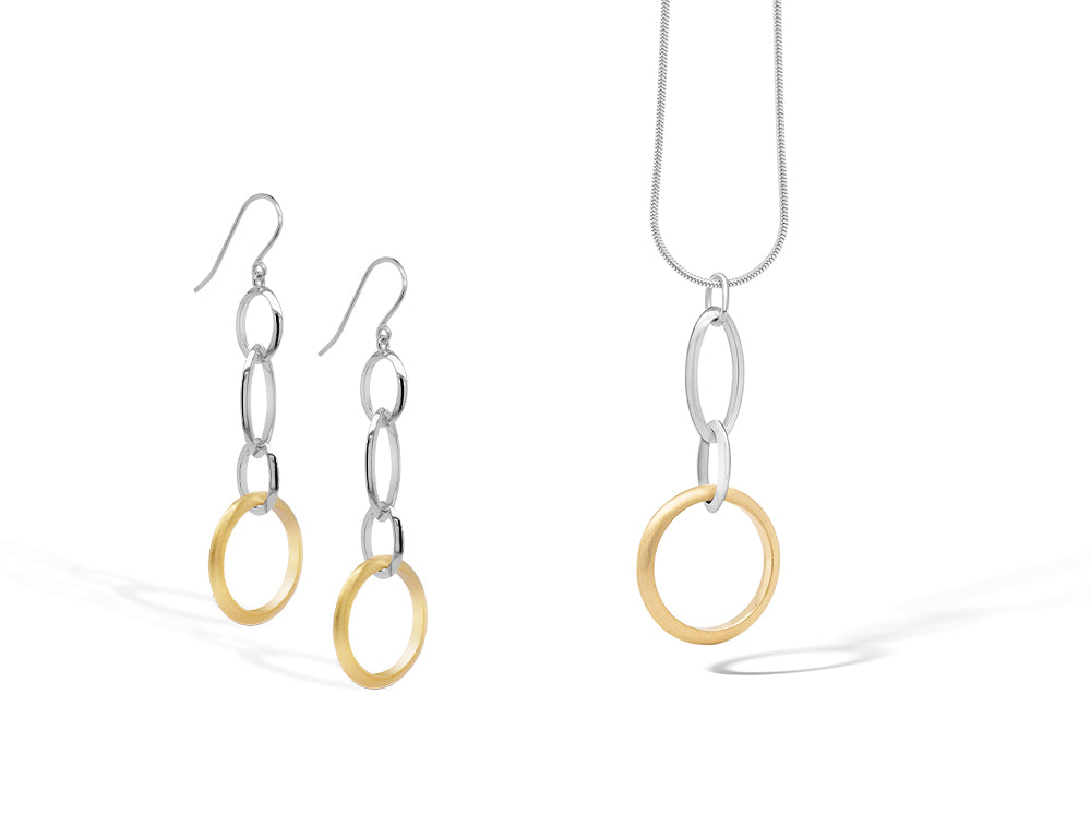 Sterling silver jewelry set, style SET587