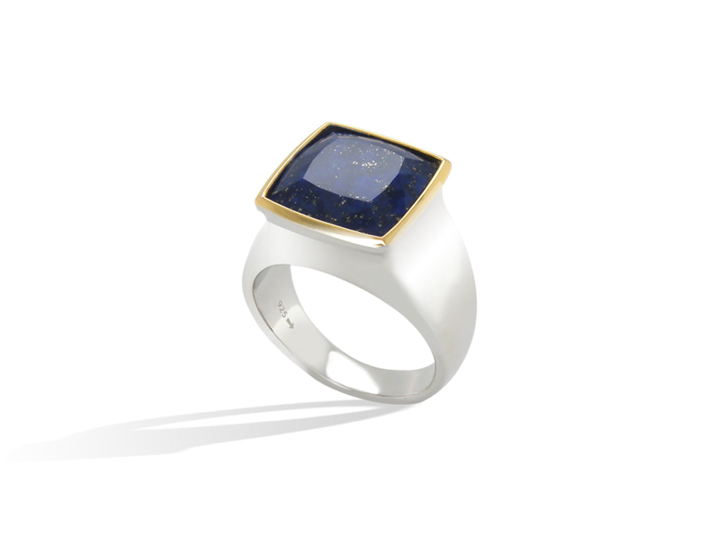 Lapis Lazuli ring in sterling silver, style R4587