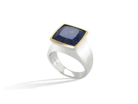 Lapis Lazuli ring in sterling silver, style R4587