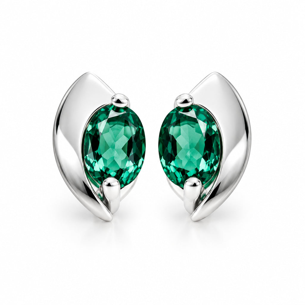 Amethyst and Blue Topaz earrings in sterling silver, style E9298 - view 3