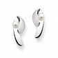 Cultured Pearl earrings in sterling silver, style E7364