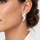 Modern Pearl Earrings in 925 Sterling Silver | E7364 - view 2