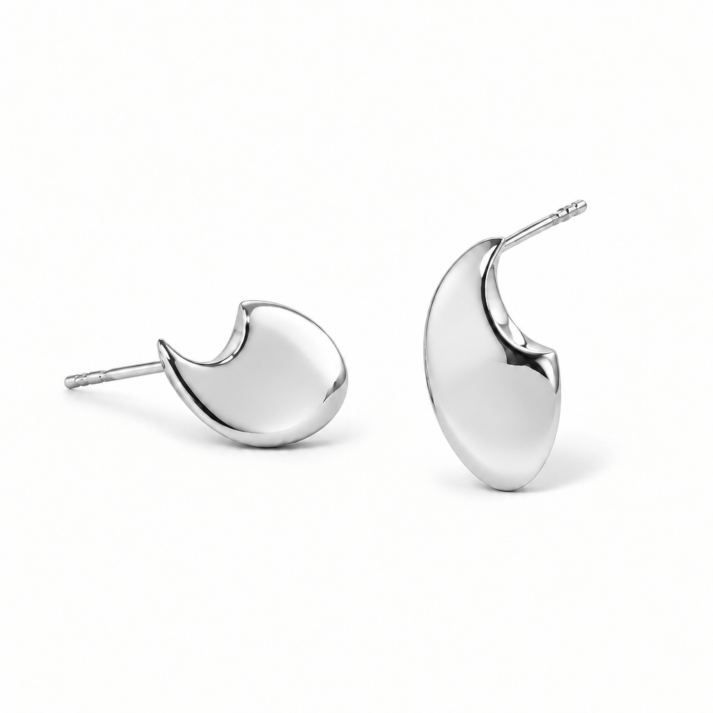 Post Earrings in 925 Sterling Silver | E18962 - view 2