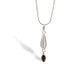 Amethyst and Blue Topaz pendant in sterling silver, style P7339 - view 2