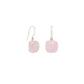 Blue Calcite and Rose Quartz earrings in sterling silver