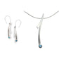 Blue Topaz and Iolite jewelry set in sterling silver - view 2