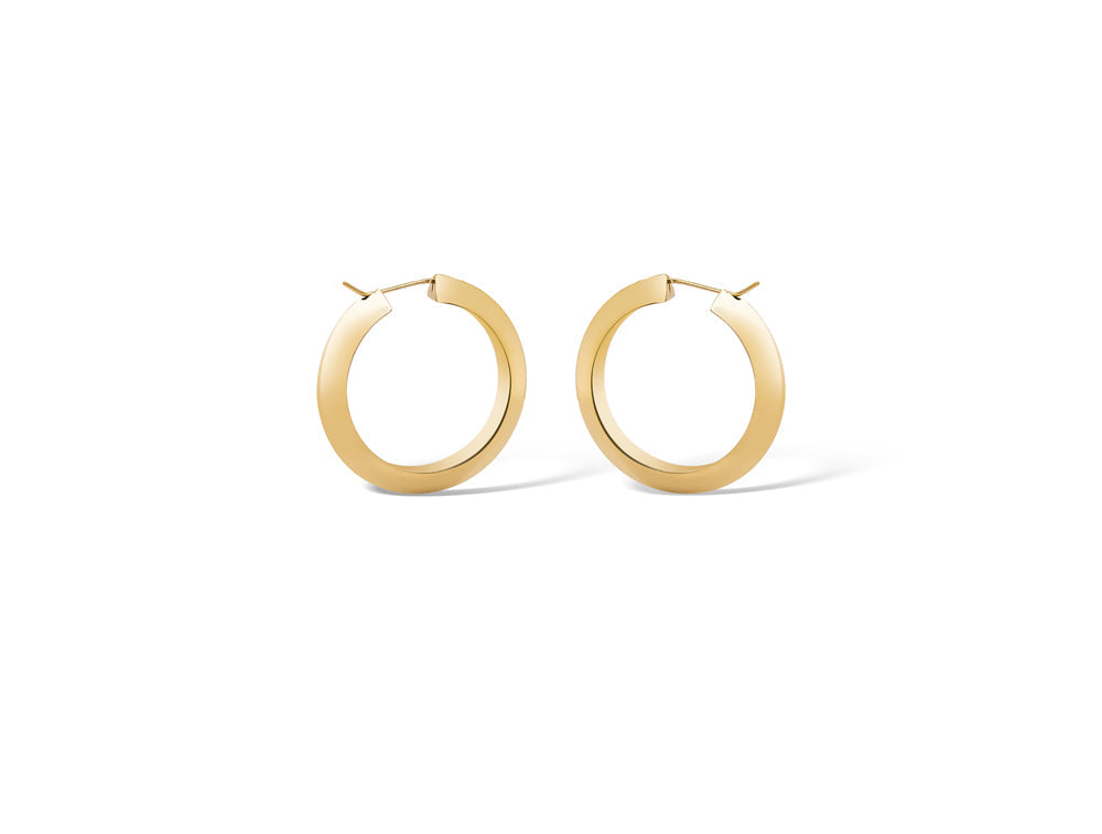 Silver 14K Gold Finish Earring Pe19015 - PE19015 - earring