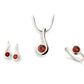 Amethyst and Peridot jewelry set in sterling silver - view 5