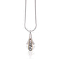 Tourmalated Quartz pendant in sterling silver, style P7344 - view 2