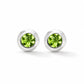 Peridot and London Blue Topaz earrings in sterling silver, style E4404