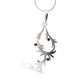 Iolite and White Topaz pendant in sterling silver, style P7324