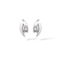 Diamond earrings in sterling silver by Joryel Vera, style E2664 - view 2