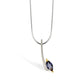 Amethyst and Garnet pendant in sterling silver, style P7592 - view 2