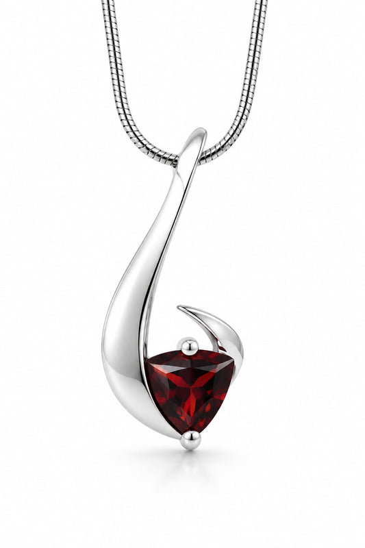 Blue Topaz and Iolite pendant in sterling silver, style P7311
