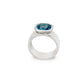 Faceted Cushion Cut Gemstone Ring | R4052