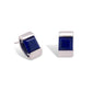 Unique Square Gemstone Earring E4086 - E4086 LAPIS - Earring