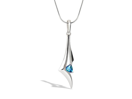 Modern Fashion Pendant P7327 - P7327 Blue Topaz - Pendant