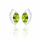 Amethyst and Blue Topaz earrings in sterling silver, style E9298 - view 2