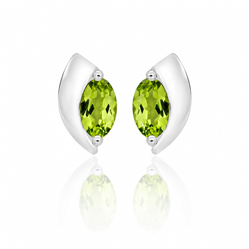 Amethyst and Blue Topaz earrings in sterling silver, style E9298 - view 2