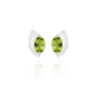 Oval Gemstone Earring E9298 - E9298/L Peridot 8x 6 mm - Earring