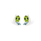 Gemstone Earring E9897 - E9897 Peridot w/ Blue Topaz - Earring