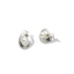 Blue Topaz and Cultured Pearl earrings in sterling silver, style E9293 - view 3