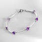 Amethyst and Blue Topaz bracelet in sterling silver by Joryel Vera, style B1111 - view 9