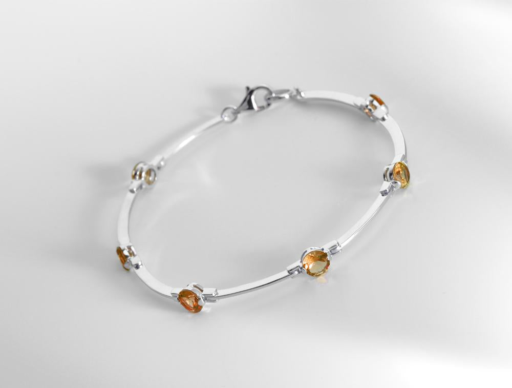 Amethyst and Blue Topaz bracelet in sterling silver by Joryel Vera, style B1111 - view 7