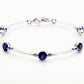 Amethyst and Blue Topaz bracelet in sterling silver by Joryel Vera, style B1111 - view 8