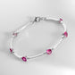 Amethyst and Blue Topaz bracelet in sterling silver by Joryel Vera, style B1111 - view 10