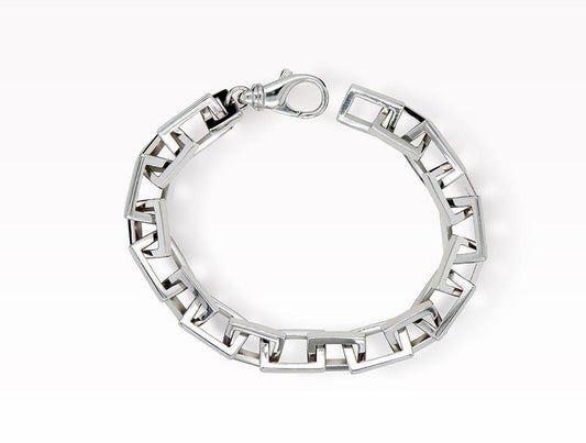 Rectangle Chain Link Bracelet B1328 - Bracelet