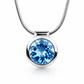 Blue Topaz and Green Amethyst pendant in sterling silver, style P2760