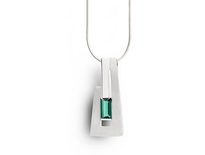Amethyst and Blue Topaz pendant in sterling silver, style P7313 - view 8