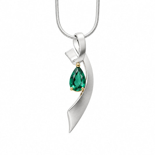 Amethyst and Blue Topaz pendant in sterling silver by Joryel Vera, style P7321