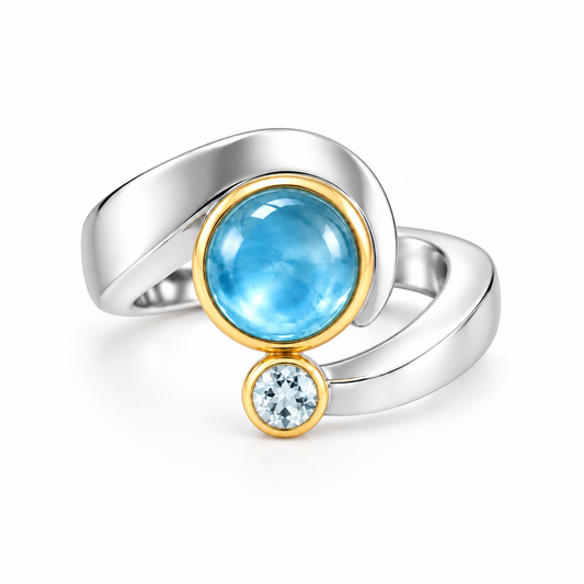 Cabochon Gemstone Ring in 925 Sterling Silver | R6981