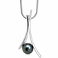 Modern Cultured Pearl Pendant in 925 Sterling Silver | P7331 - view 2