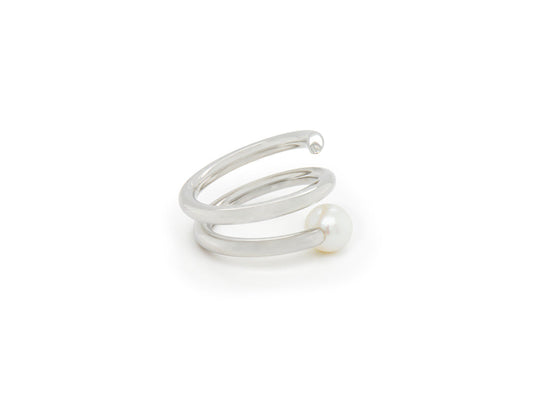 Spiral Pearl Ring R3968 - Ring