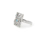 Blue Topaz and Peridot ring in sterling silver, style R4377