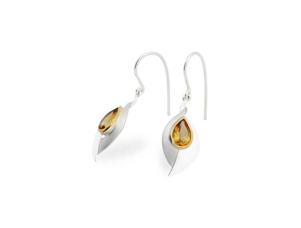 Artistic Gemstone Earring E9285 - E9285 Citrine - Earring